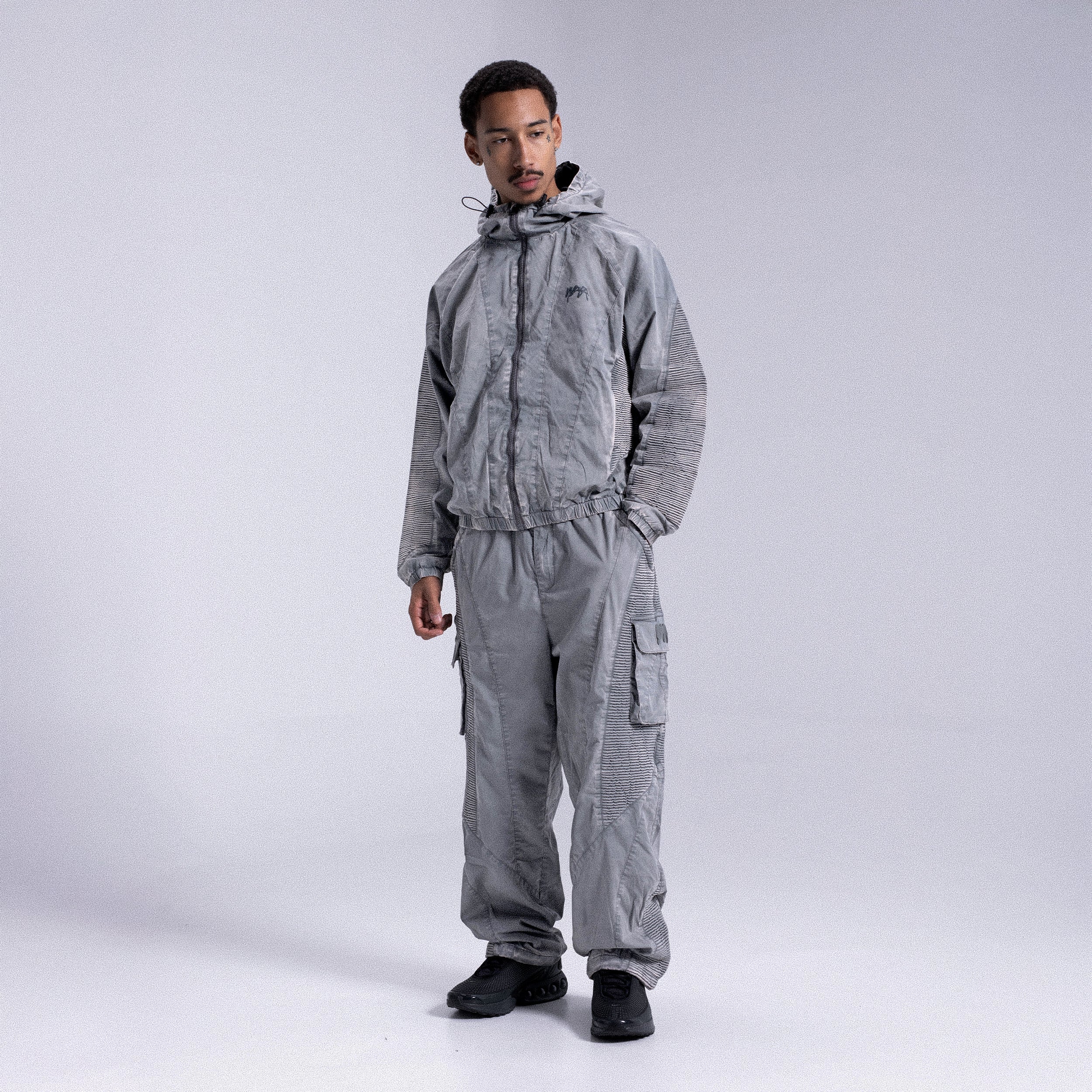 Track Pants STRIPE Light Grey